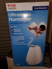 CVS Health Ultrasonic Cool Mist Humidifier No Filters Required White NEW IN BOX