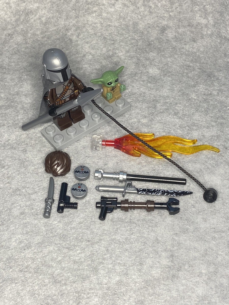 シルバー仮面 LEGO Mandalorian & Grogu, Custom Darksaber SILVER 75325 Din