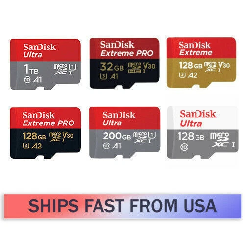 Lote Ultra Extremo Tarjeta de Memoria SanDisk Micro SD 32GB 64GB 128GB 256GB 512GB 1TB Foto 2 de 2