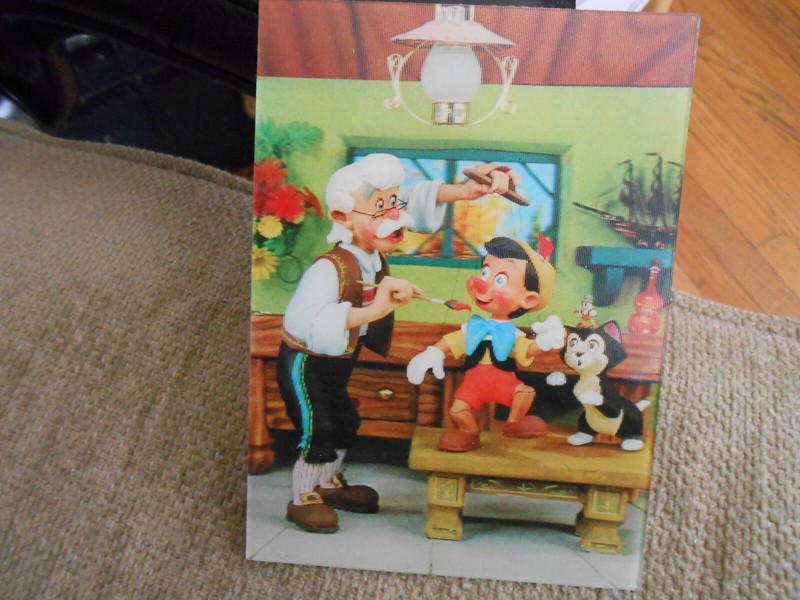 PINOCCHIO Holographic Plastic Postcard.......