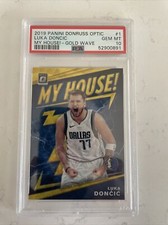 2019-20 Donruss Optic Luka Doncic My House! Gold Wave #1 PSA 10 Gem Mint