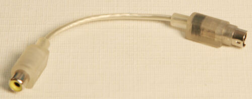 Apple Mac Clear Video Adapter Male S-Video to Composite Female RCA 603-2679