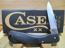 New Case XX USA Black Mini Blackhorn Folding Pocket Knife - 00253