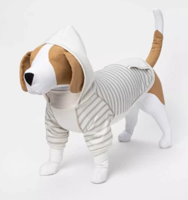 NEW Boots & Barkley Striped Lightweight Dog Hoodie Pet Apparel Size XS