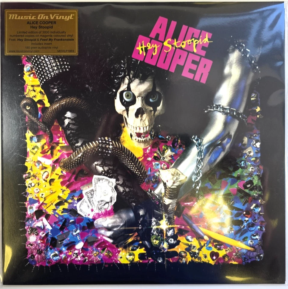 Alice Cooper Hey Stoopid LP Album vinyl record limited pink numbered 180g 2025 - Image 2 of 4