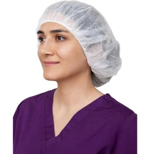 Case of 1000 Disposable Hair Nets Bouffant Caps 24 inch Food Service