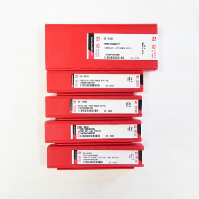 Haas CNC Carbide Insert Lot, 02-0108, 02-0078, 02-0082, 02-0343, 02-0344