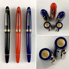 629 Piston Fountain Pen Resin Ink Pen 32mm Nib