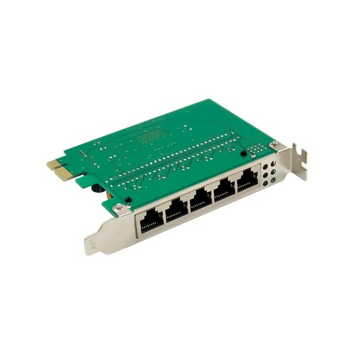 ST-JY 5 Port RJ45 Network Switch PCIe Fast Ethernet 100Mbps Switch Board card - Picture 3 of 6