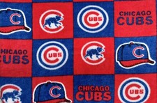 36" x 60" OOP 2007 Chicago Cubs Large Patch Major League Baseball Fleece Fabric
