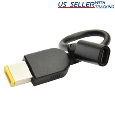 USB-C Type C to Square Tip for Lenovo ThinkPad IdeaPad Yoga Power Adapter Cable