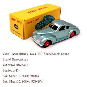 1-43-Atlas-Dinky-Toys-24O-Studebaker-Coupe-Diecast-Models-Car-Collection-Gift