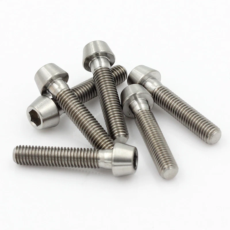 6 piezas M5x25mm Super Ligero Cónico Allen Hexagonal Tapón Cabeza Perno Acabado Foto 2 de 2