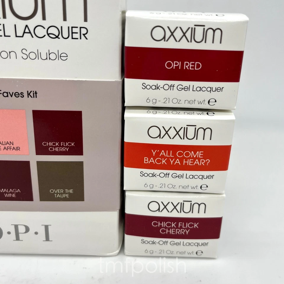 Nuevo OPI Axxium Fashion Faves Kit Gel Pod Set Foto 3 de 4