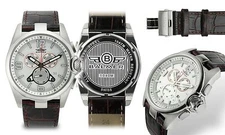 NEW Balmer 1040M Men Swiss Chronograph Veyron Collection White/Red Accents Watch