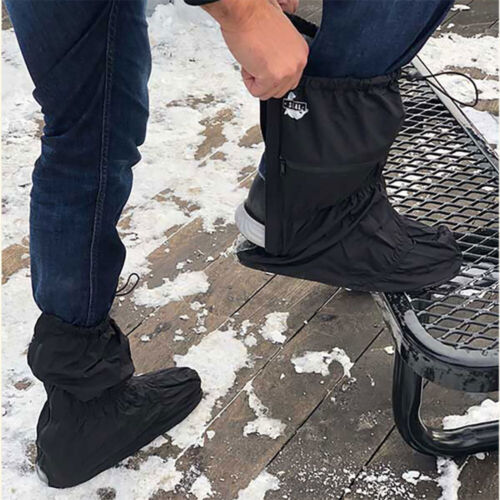 Anti-Slip Rain Shoes Covers Reusable Waterproof Overshoes Boot Snow Protector - Picture 8 of 11