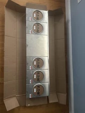 5 Gang Meter Socket 200amp Aluminum Eaton Brand UAT5R2392UUFLCH Res/Com Ov/Un 5 