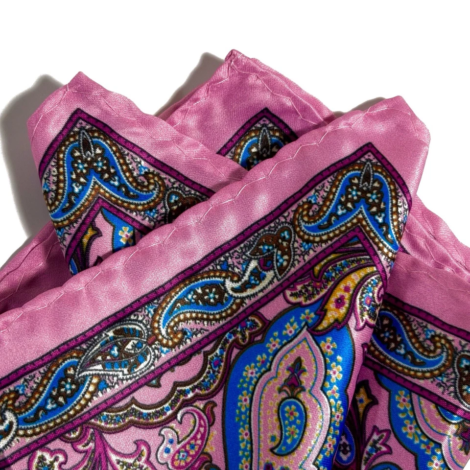 Pink Paisley Pocket Square - Image 2 of 4