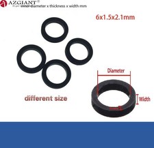 2PCS 6x1.5x2.1mm Tire Belt Loop Rubber Ring For Cassette Deck Tape Recorder