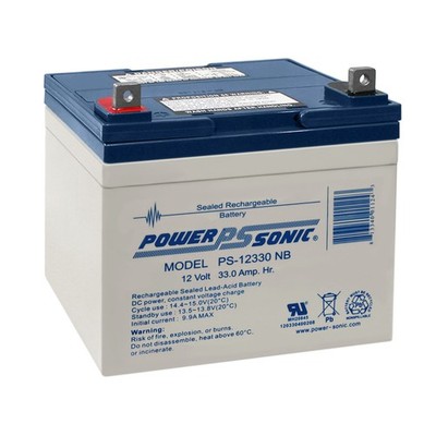 Power-Sonic 12V 33AH SLA Battery Replaces LiftMaster RSW12V Swing Gate Operator