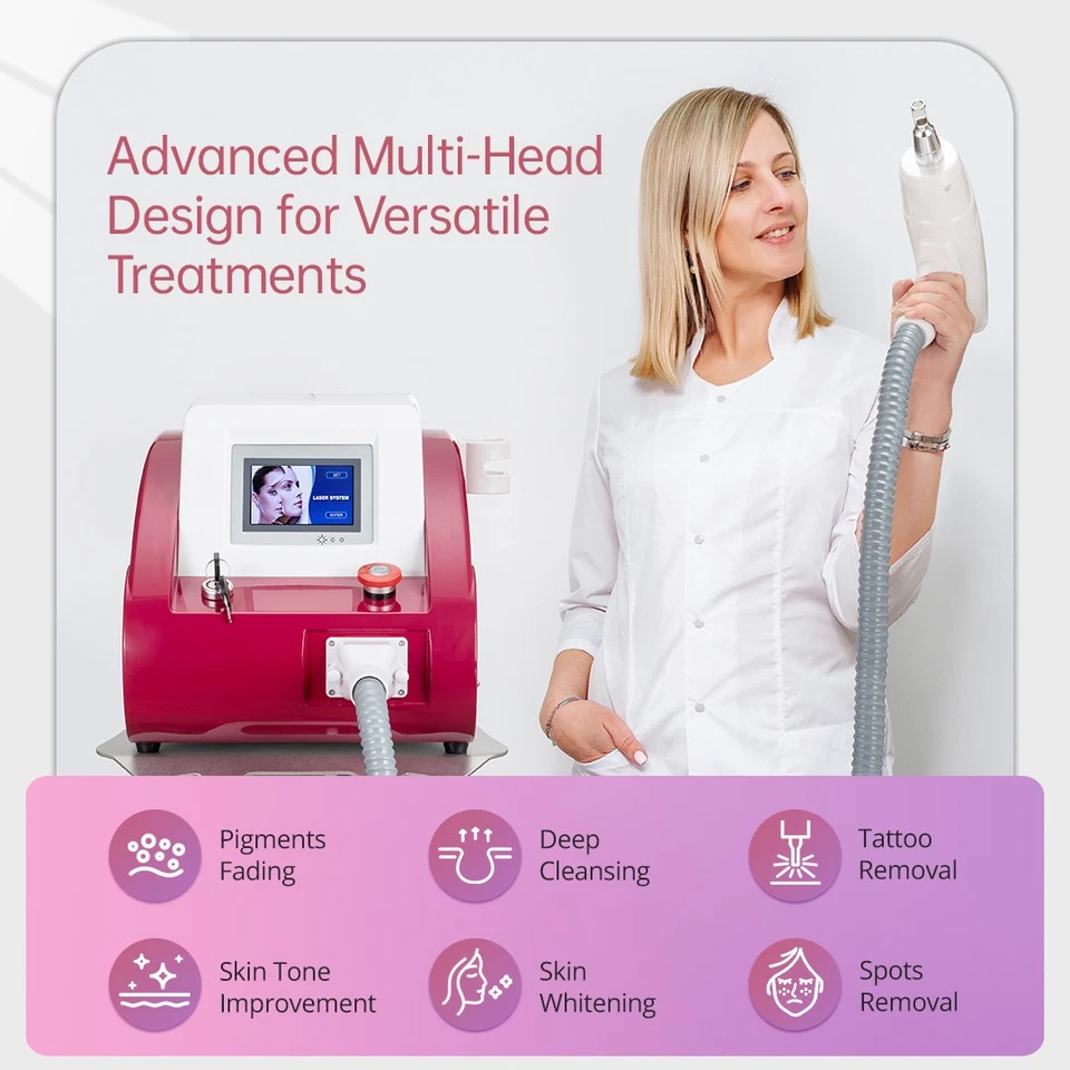 Машина для удаления татуировок лазерный переключатель Picosecond Q 1064 532 нм уход за кожей - Изображение 3 из 4