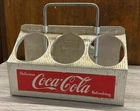 Vintage  1950’s Aluminum Coca Cola Six Pack Bottle Carrier