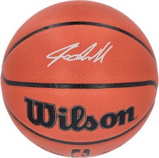 Jordan Hawkins Pelicans Signed Wilson Authentic Series Indoor/Outdoor Basketball