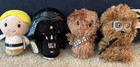 4 Star Wars Hallmark Itty Bittys 40th Luke Skywalker Darth Vader Chewbacca Solo — photo 1