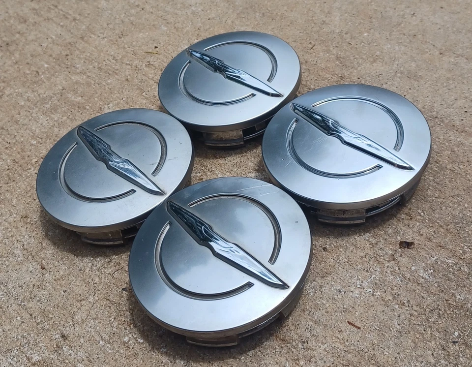 Chrysler 300 Pacifica center cap set of 4, satin, 2017-2024 part # 1LB74TRMAB - Image 2 of 3