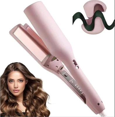 Big Wave Hair Curler 32mm, Hair Waver Crimper, French Egg Roll Wave Curling Iron