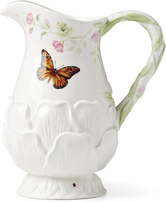 Butterfly Meadow Floral Pitcher - Elegant Tableware for Every Occasion