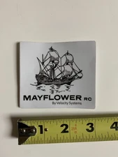 MAYFLOWER VELOCITY SYSTEMS RC OPERATOR STICKER SLAP SHIP WHITE  NSW 🇺🇸 