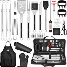 BBQ Accessories, Complete Grill Set Grilling Gifts 30/40 Pk Premium Heavy Duty S