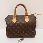 Louis Vuitton Monogram Speedy 25 Purse Bag M41528 Brown Pre-Owned SD0967 US Made