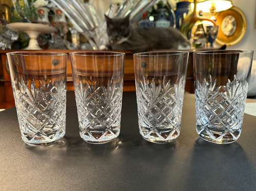 Set of 4 RARE NIB WATERFORD CRYSTAL CORALEE 5"H Highball 10 oz Tumbler Glasses - Picture 5 of 10