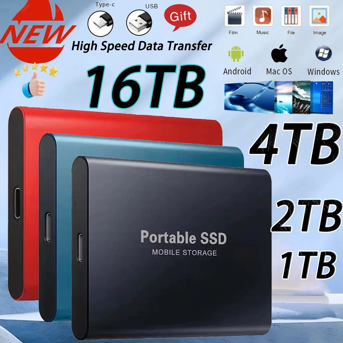 Disque dur externe USB KODAK P190 1To