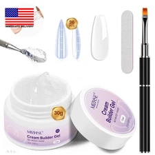 Cream Builder Gel for Nails, 30G Clear Hard Extension Strengthener Gel Jelly 3D 