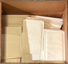 100 PCS 000 4x8 4x7 Smooth Poly Bubble Mailers Padded Shipping Envelopes MY17