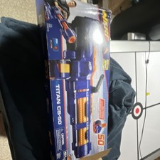 NERF N-Strike Elite Titan CS-50 Blaster Blue/Orange 50-Dart Capacity Ages 8 