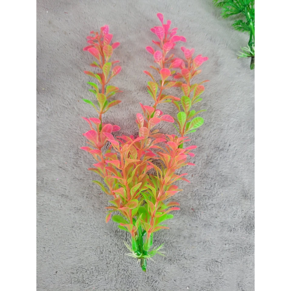 10 Pcs Artificial Aquarium Plants Fish Tank Decor Ornaments Plastic Decorations - Image 3 of 4
