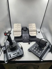 READ DESCRIPTION** Logitech G940  Flightstick, Throttle and Pedals FREE SHIPPING
