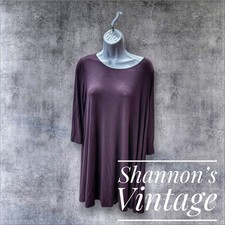 Karen Kane Made In USA Sz Medium Scoop Neck Long sleeve Shirt Dress A37