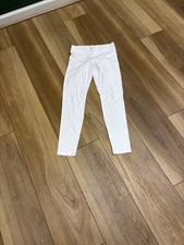 Hue Women's White Cotton Leggings