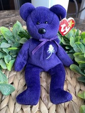 Ty Beanie Baby - PRINCESS DIANA Bear 1997 RARE & RETIRED