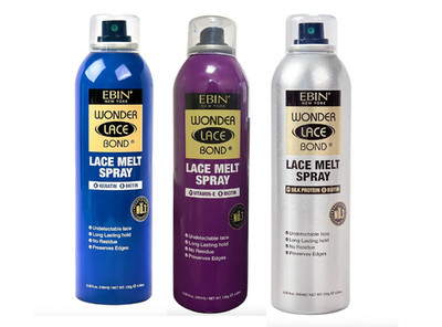 Ebin Wonder Lace Bond Lace Melt Spray mit Keratin/ Vitamin-E/ Silk Pro 80ml