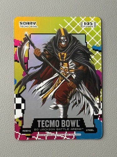 Scary `Terry McLaurin` Bo Jackson Battle Arena Tecmo Bowl 80\'s 8-Bit Rad Steel