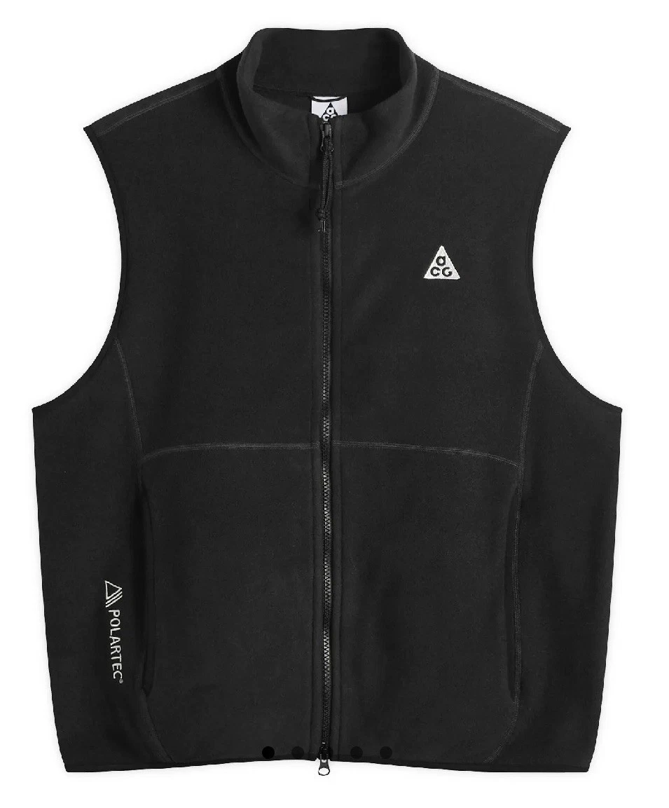 Nike ACG Wolf Tree Polar-Tec Fleece Full Zip Vest S New Reg $150