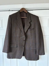 Gieves and Hawkes Brown and Blue Tweed Blazer A/W 2025 42S Savile Row 