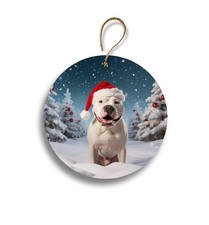 Dogo Argentino 3" Ceramic Ornament