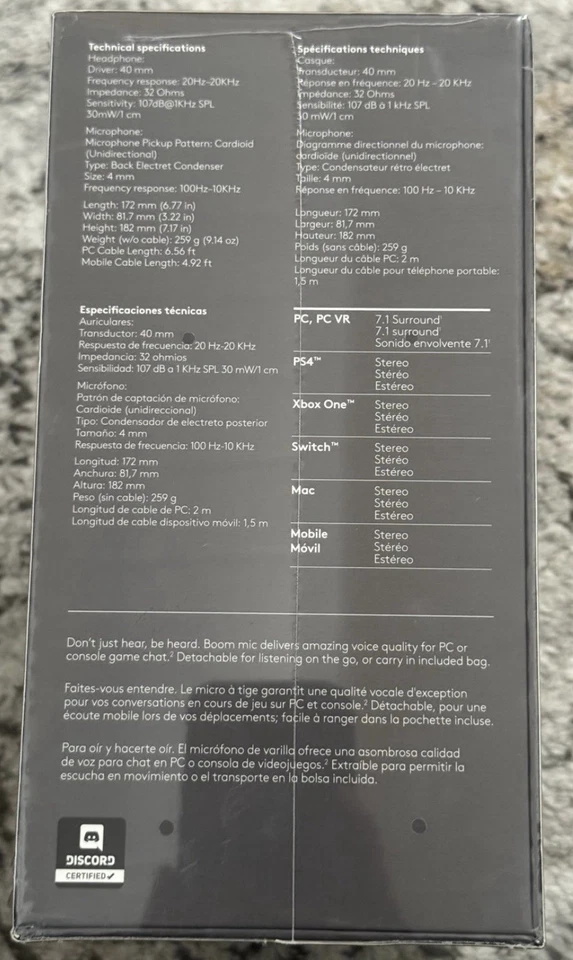 Logitech G433 7.1 Wired Gaming Headset – Dark Blue - Image 3 of 4